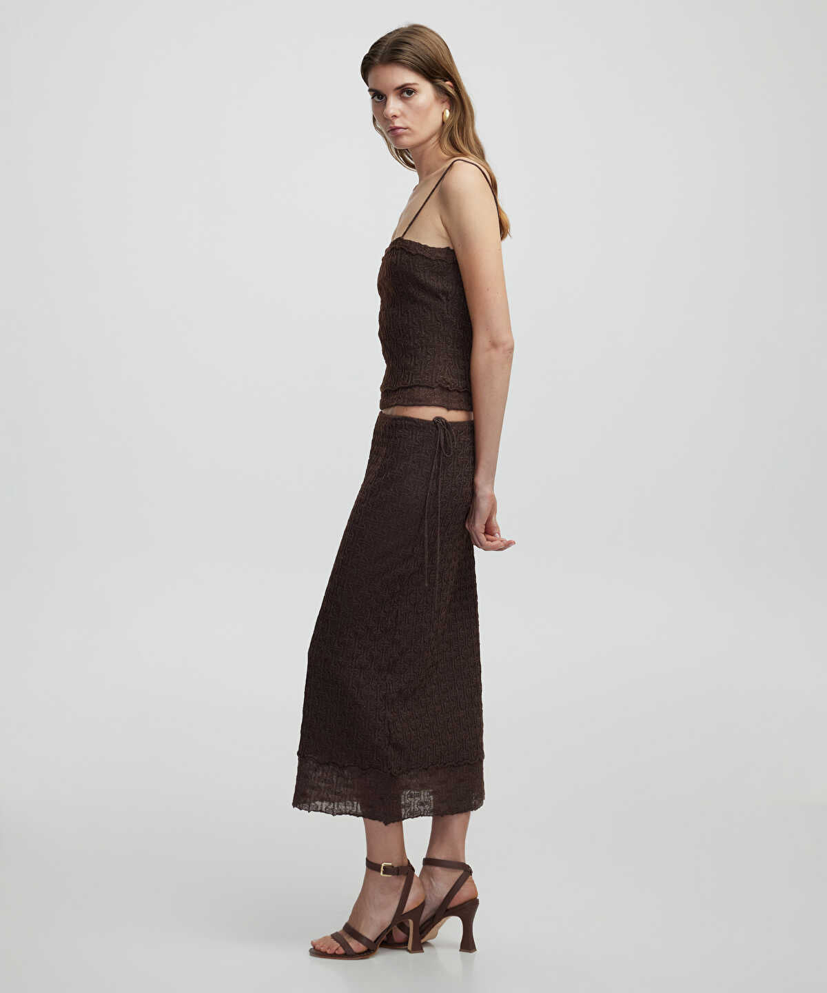 Knit Skirt With Lurex Thread