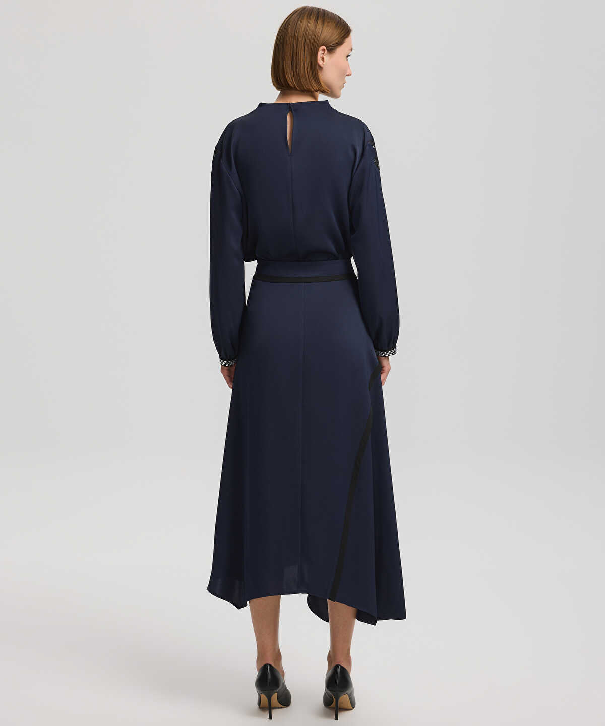 Midi Skirt With Rhinestones