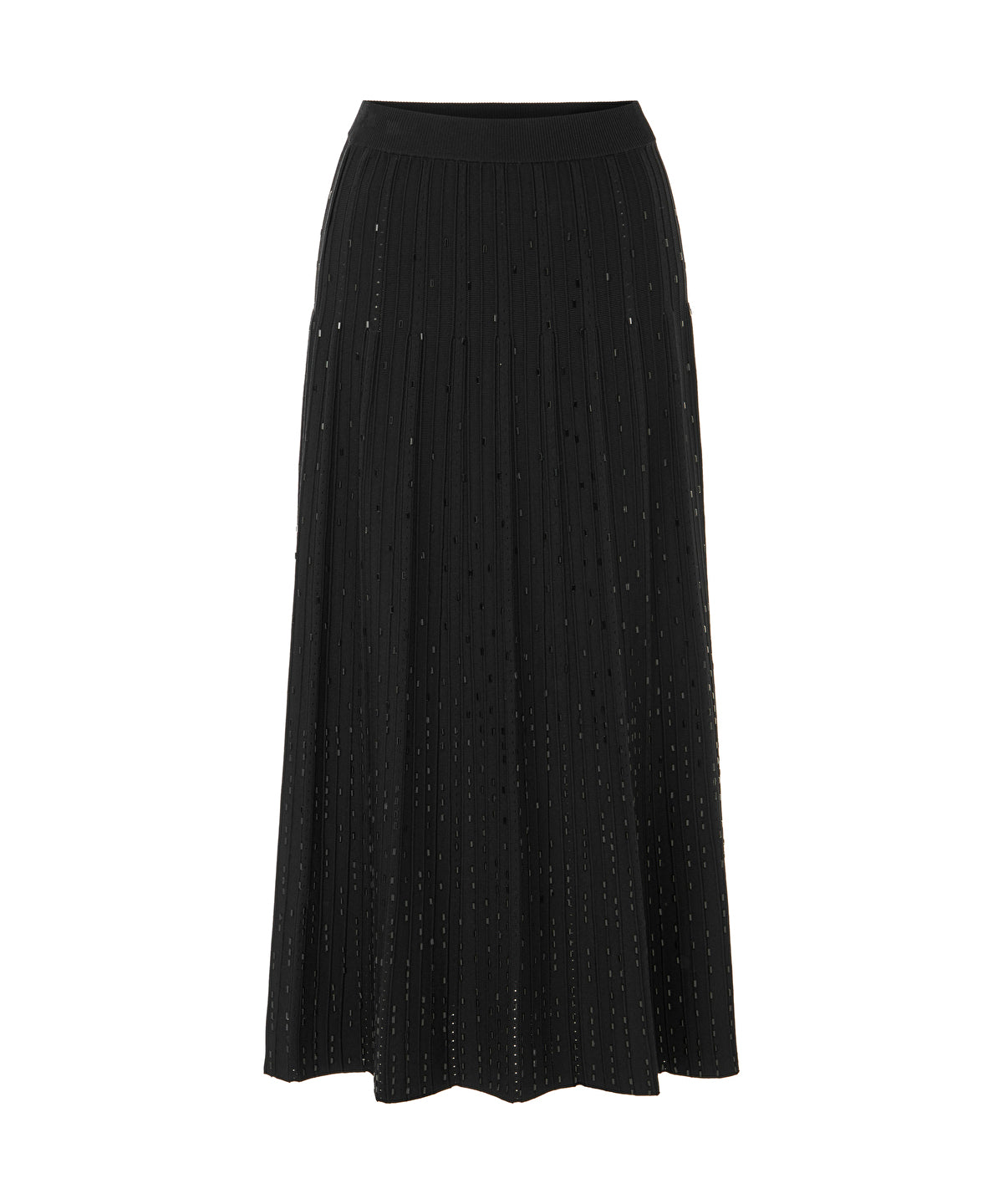 Knit skirt with rhinestones