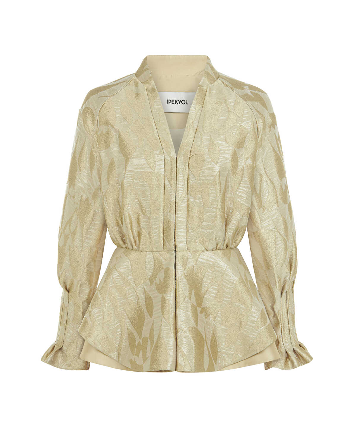 Jacquard Peplum Jacket