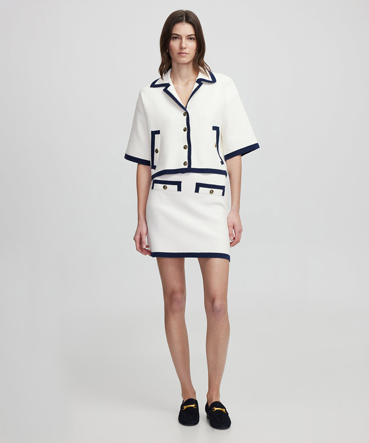 Zoomed Contrast piping jacket