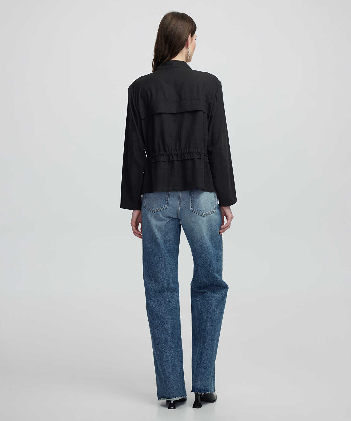 Adjustable Waist Unlined Jacket