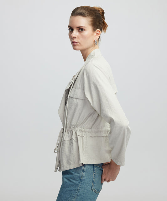 Adjustable Waist Unlined Jacket