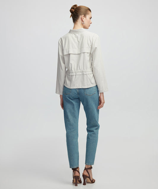 Adjustable Waist Unlined Jacket