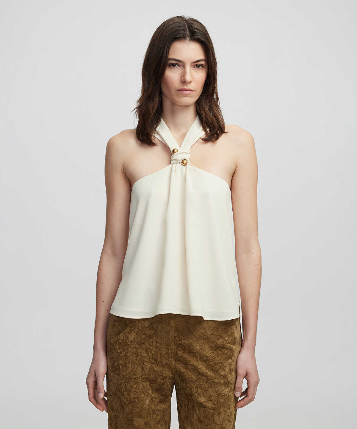 Blouse With Metal Accessories