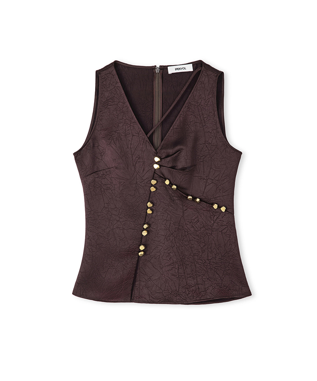 Zoomed Buttoned Blouse