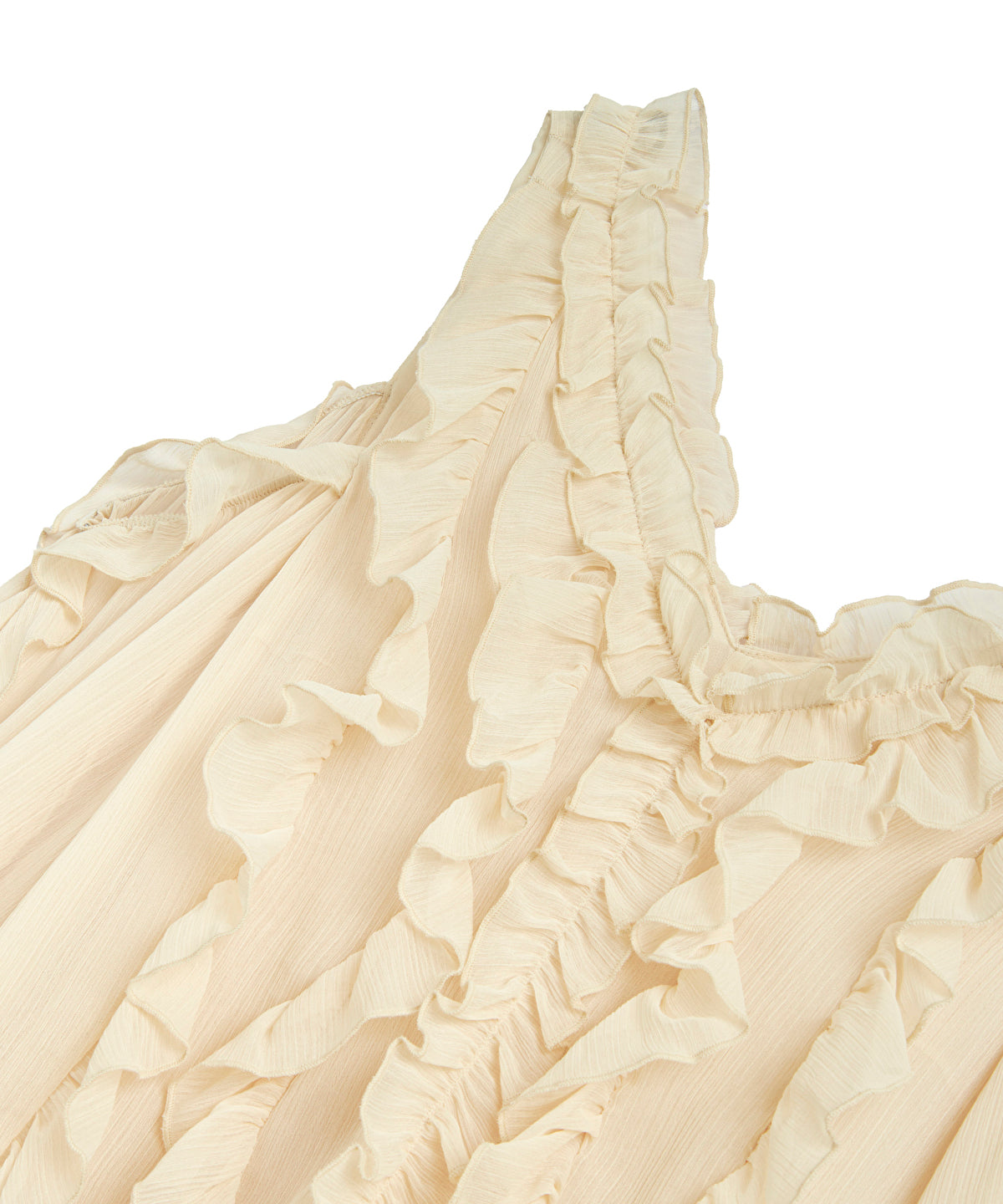 Ruffled Cut-Out Blouse