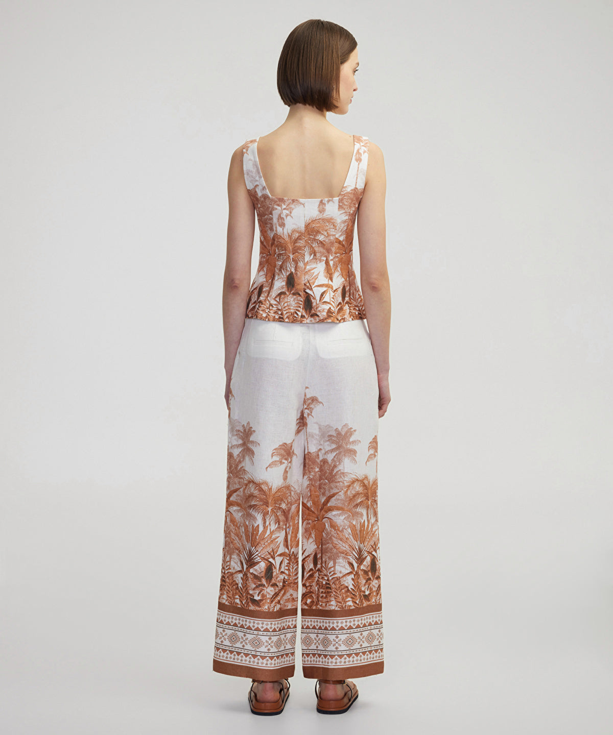 Printed Linen Waistcoat