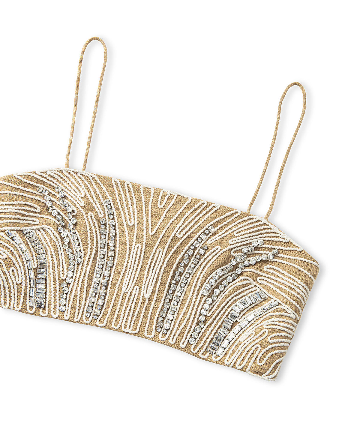 Embroidered Rhinestone Top