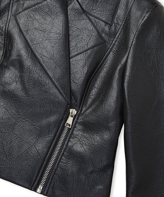 Leather-Effect Coat