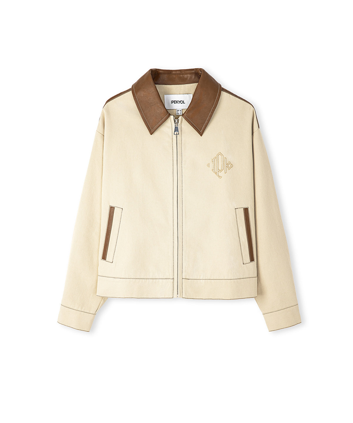 Contrast Collar Coat