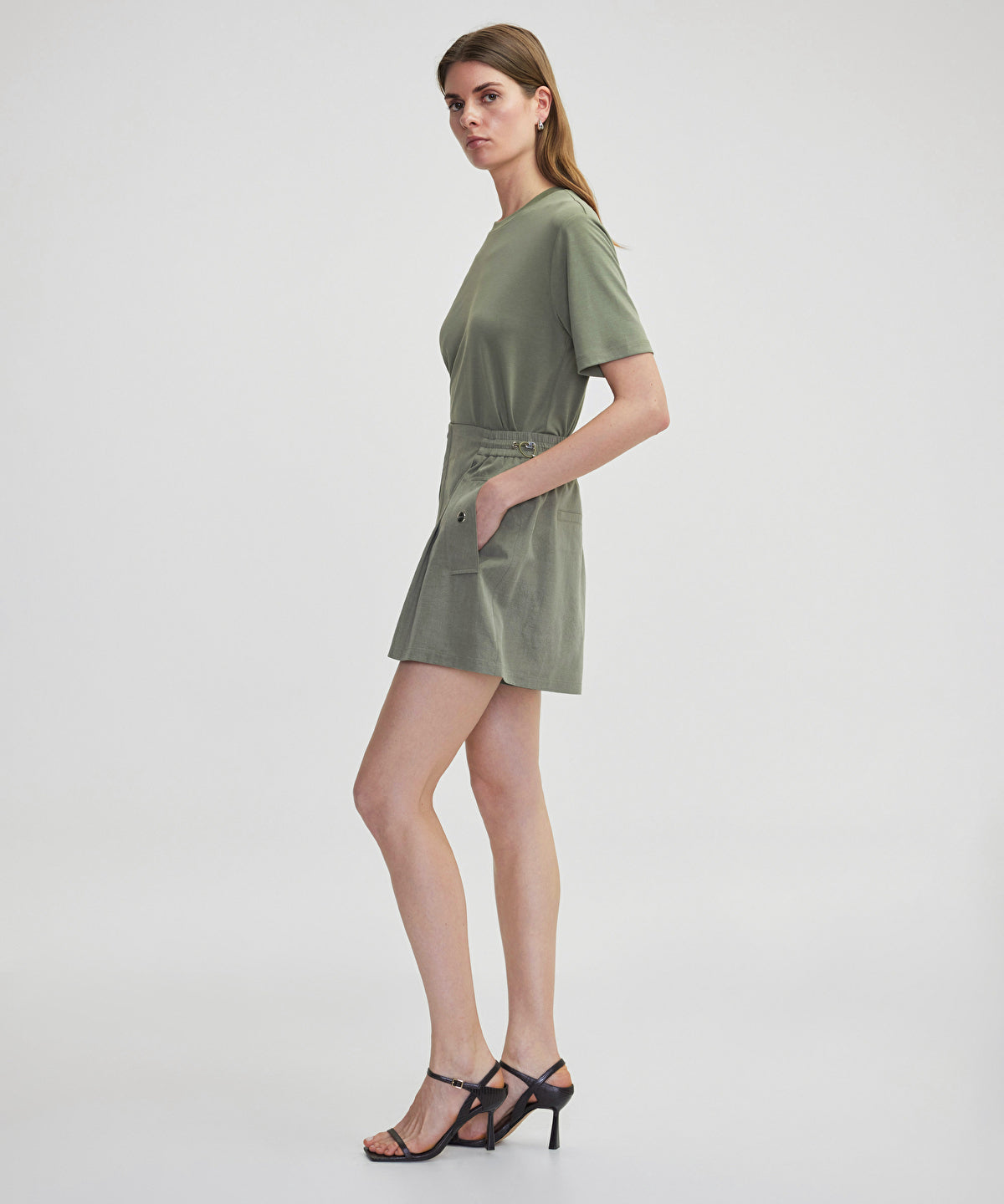Zoomed Elasticated Waist Skort