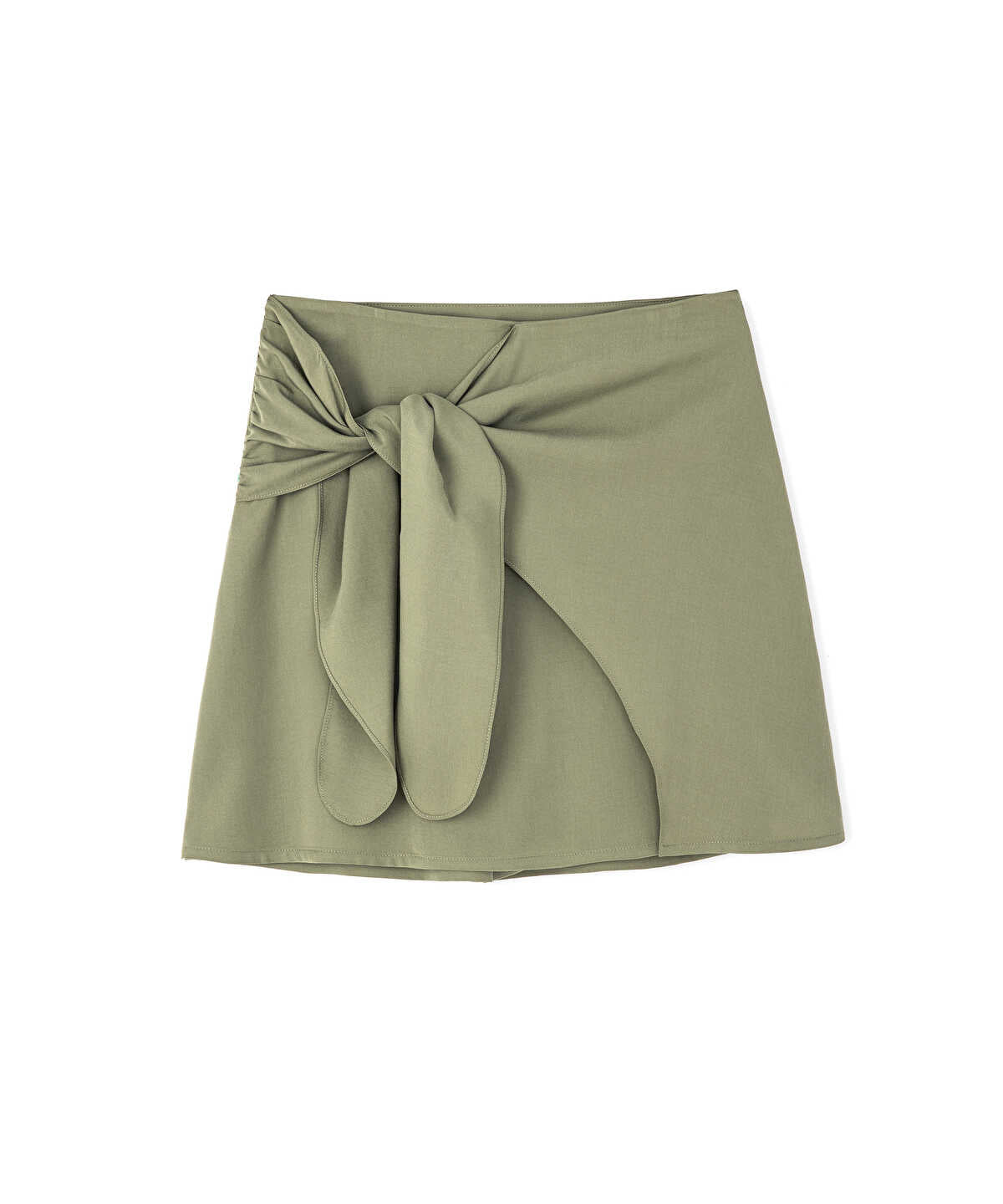 Skort With Tied Belt