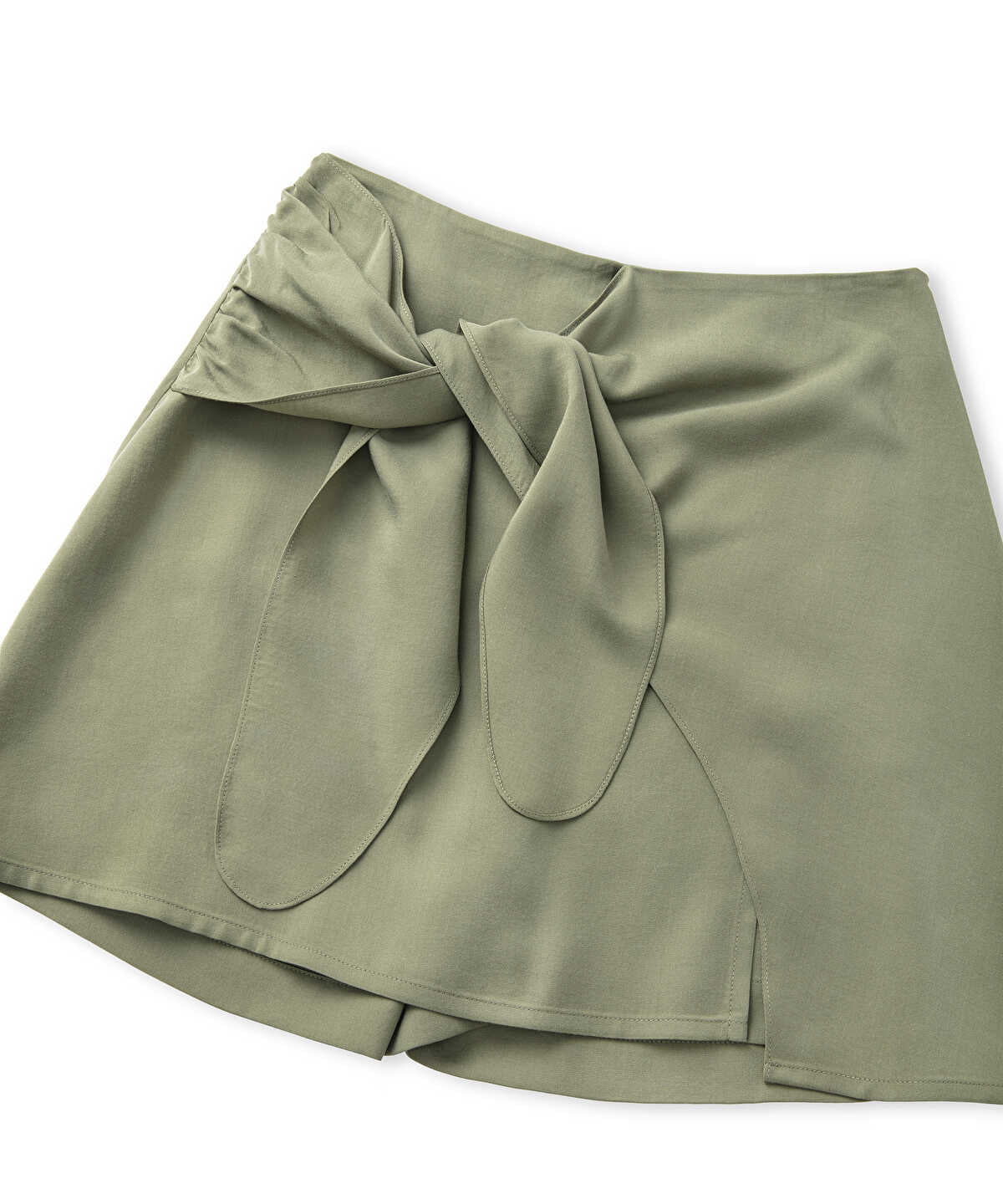 Skort With Tied Belt