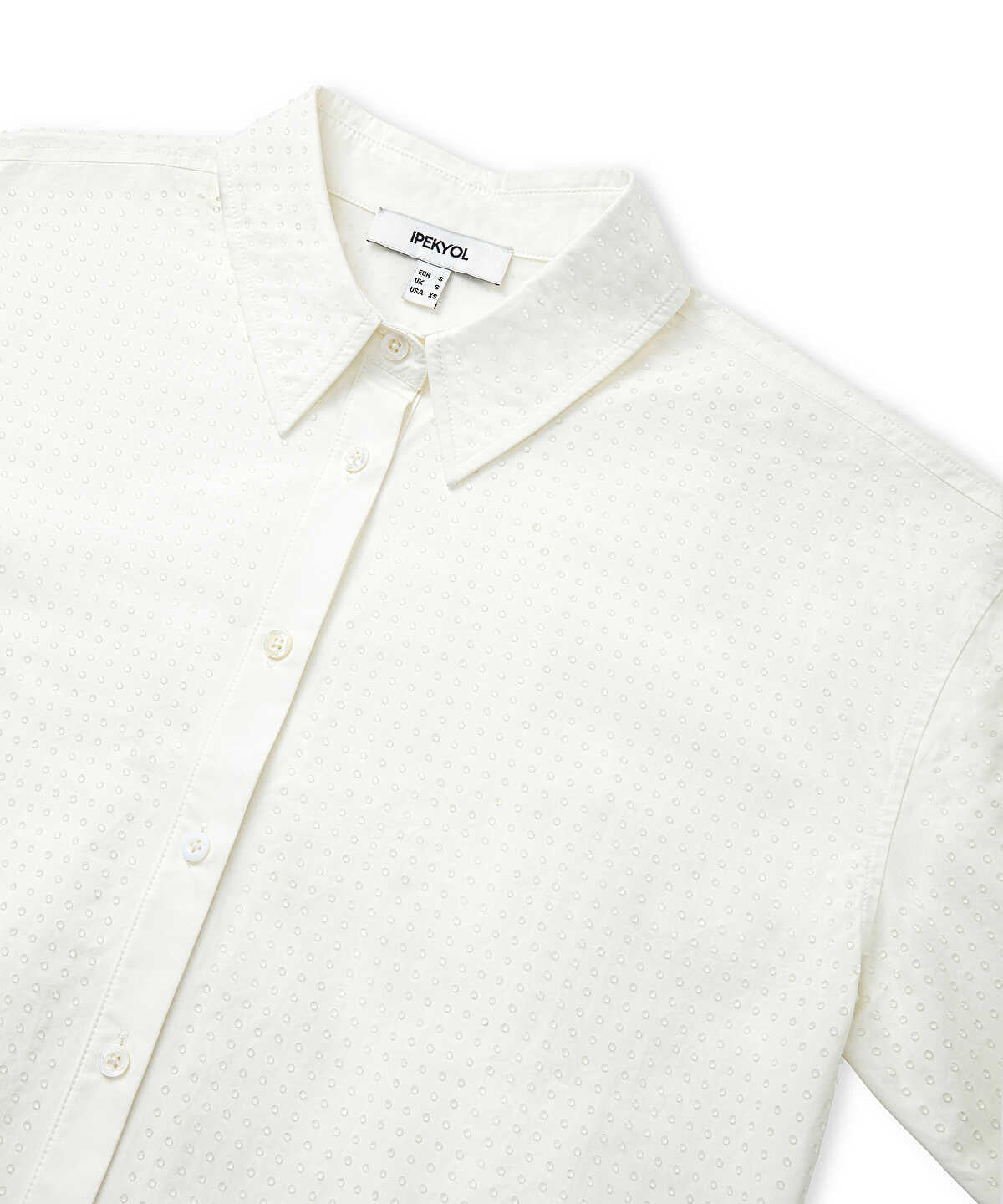 Rhinestone Poplin Shirt