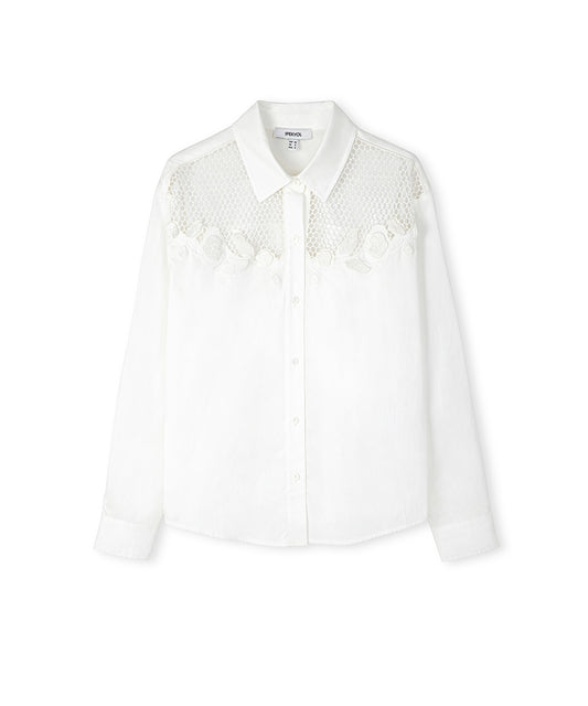 Embroidered Poplin Shirt