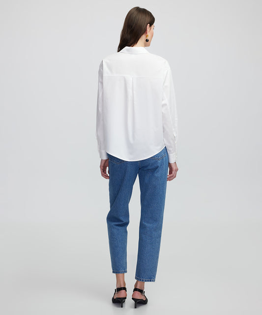 Embroidered Poplin Shirt