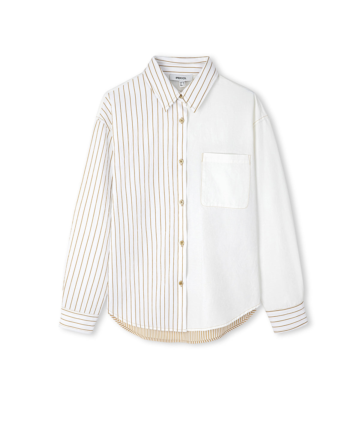 Zoomed Asymmetrical Striped Shirt