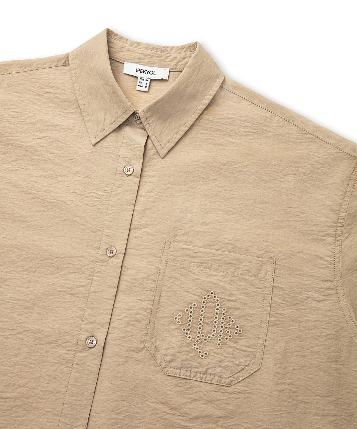 Monogram embroidered shirt
