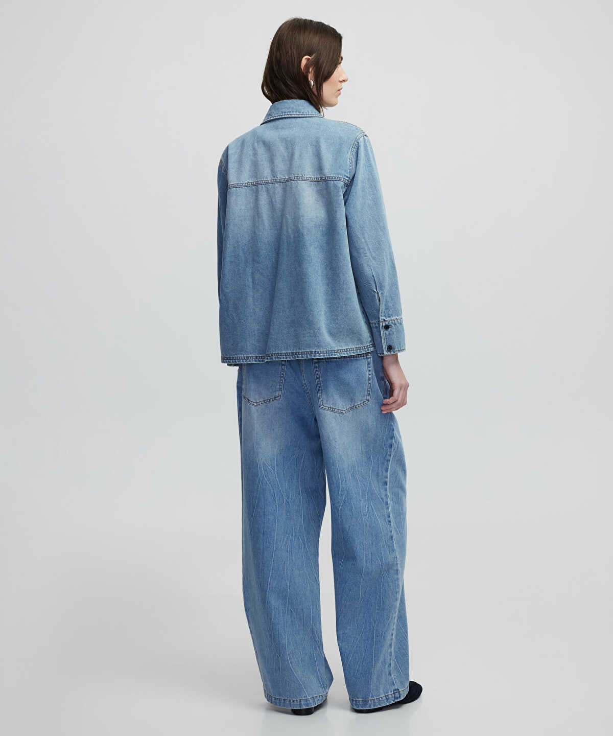 Embroidered Denim Shirt