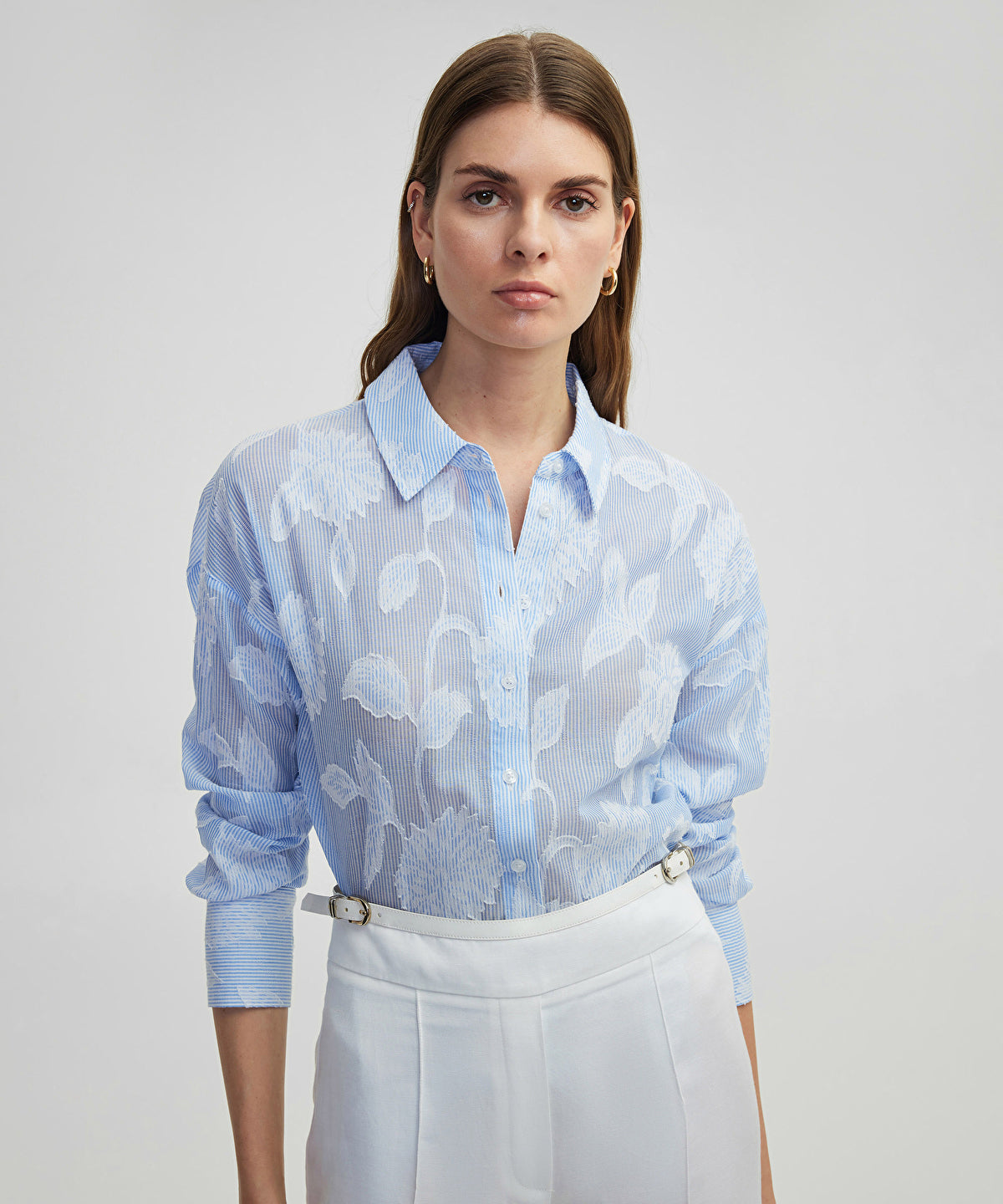 Drop Shoulder Floral Shirt