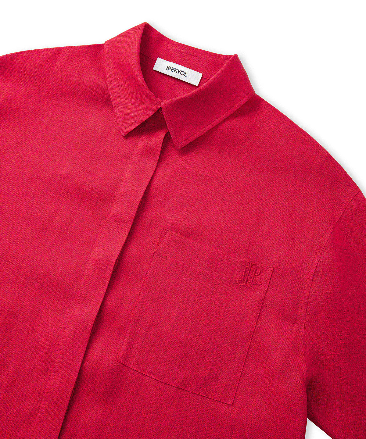 Linen Shirt With Hidden Placket