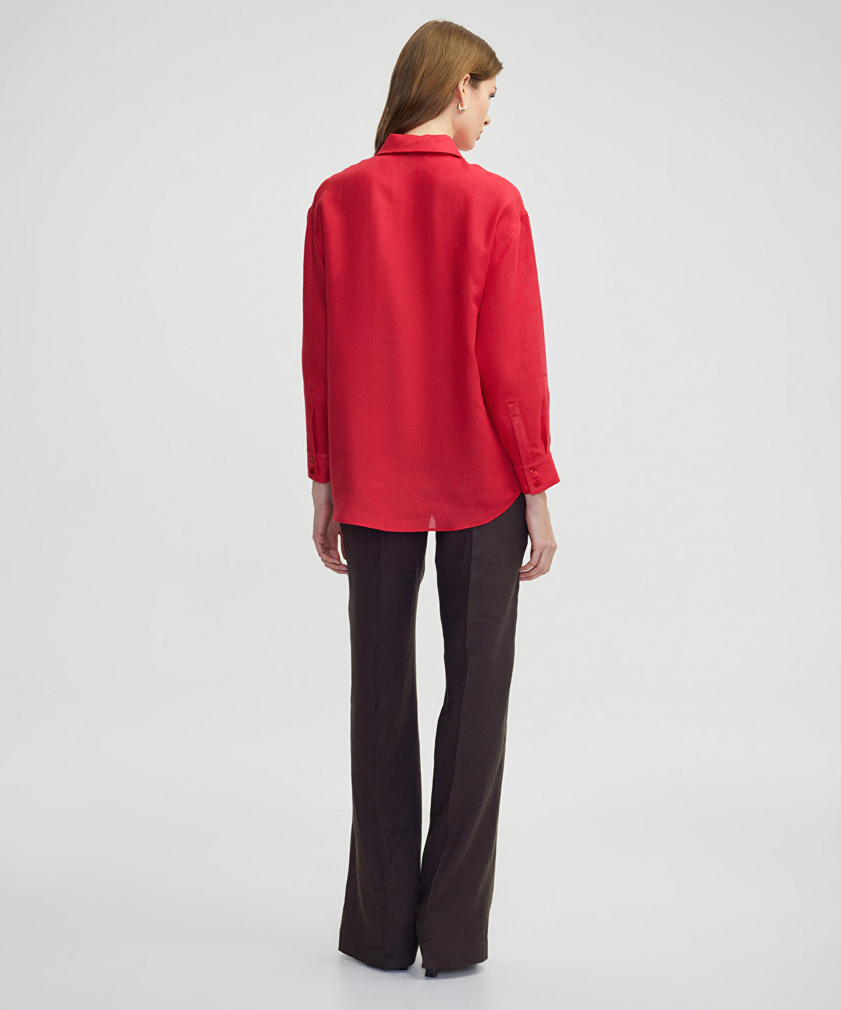 Linen Shirt With Hidden Placket