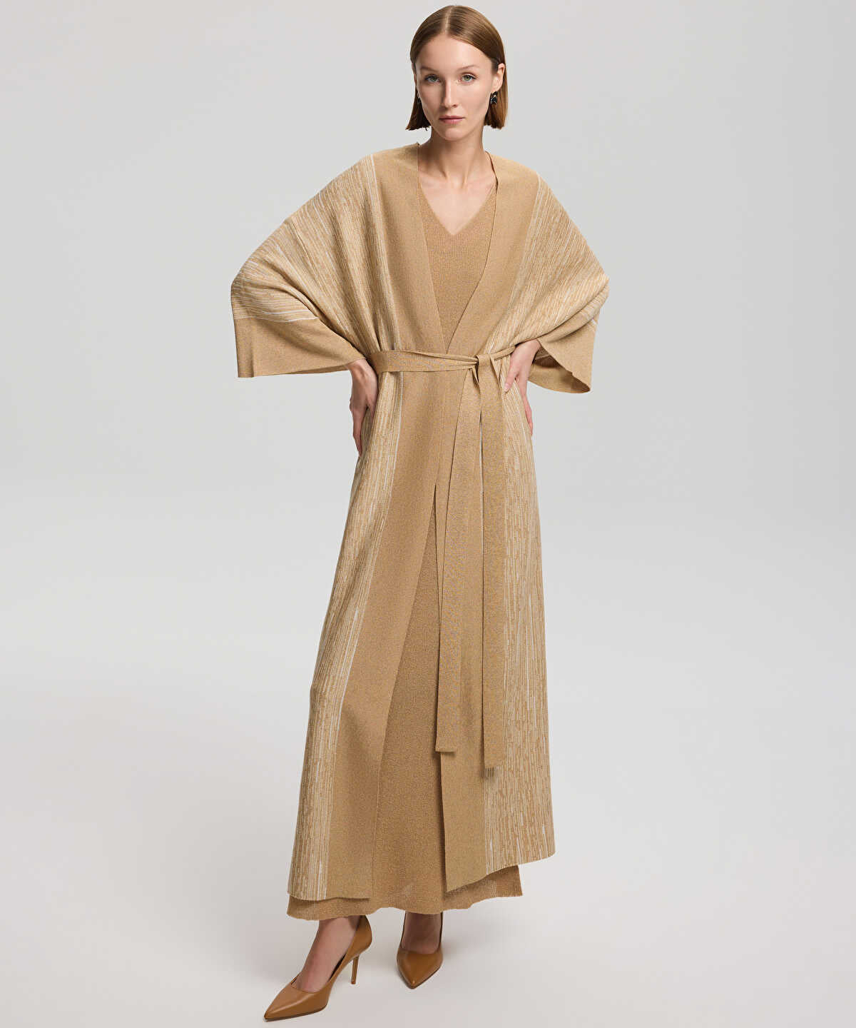 Belted Knit Cardigan