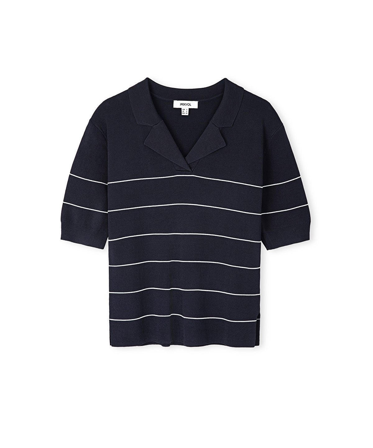 Zoomed Striped Knit Top