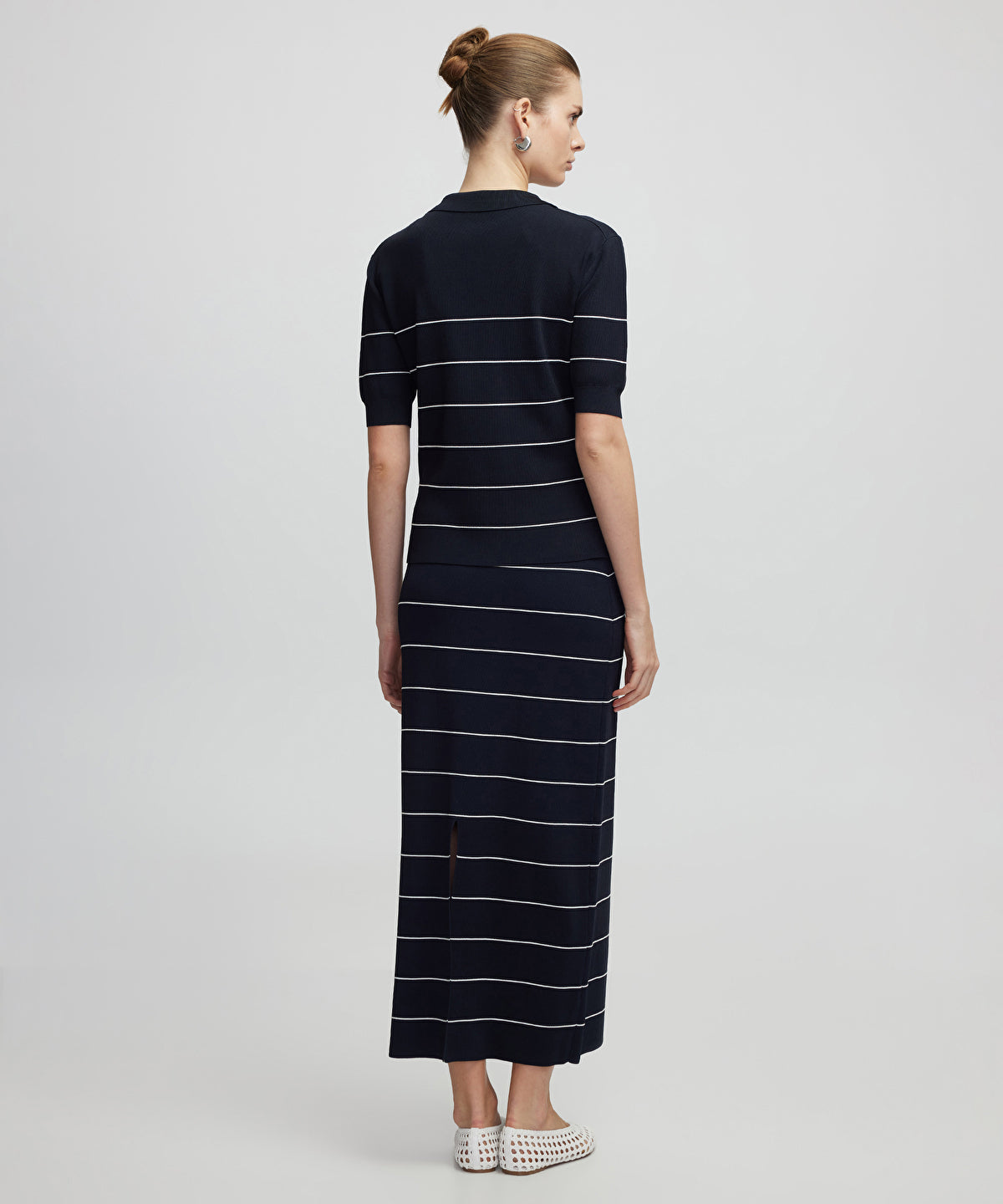 Zoomed Striped Knit Top