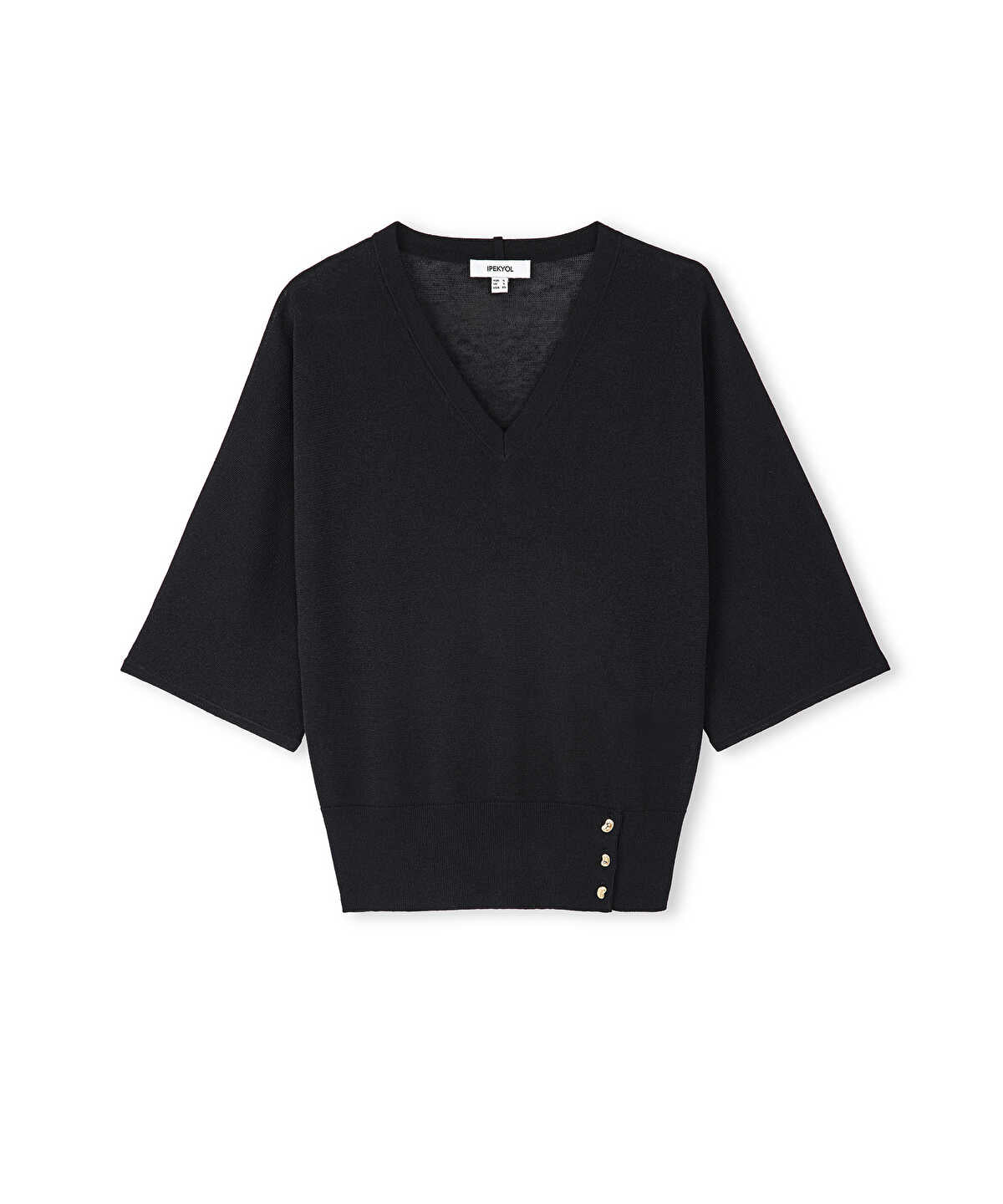 Buttoned Knit Top
