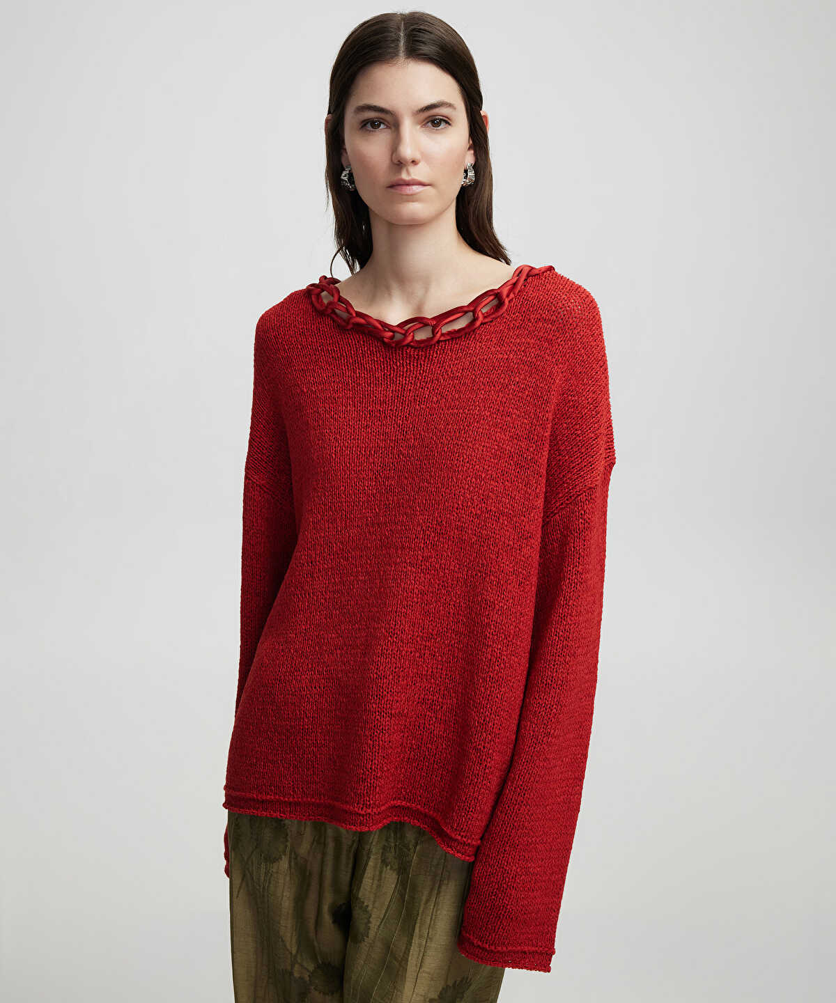 Knit Sweater With Applique