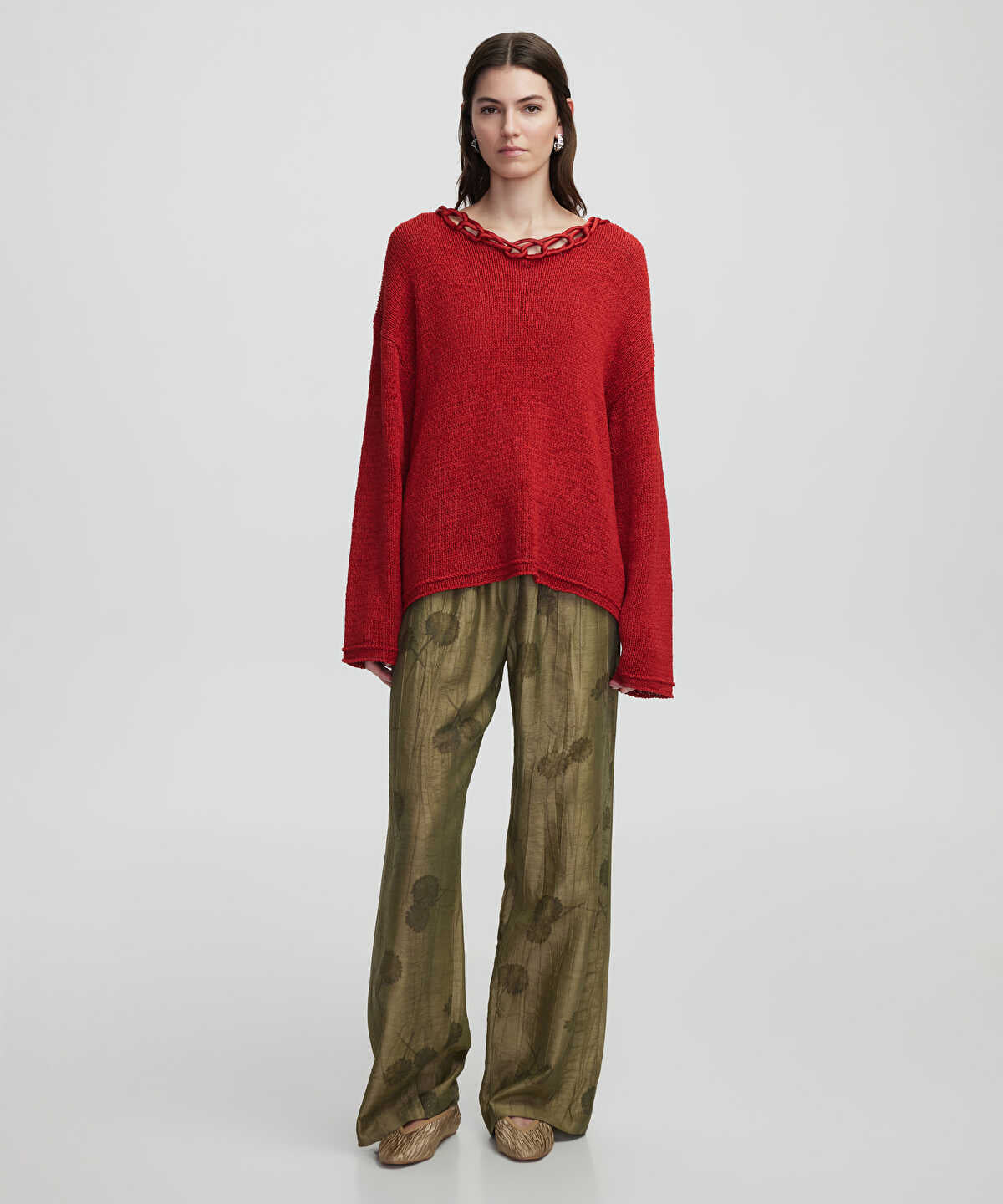 Knit Sweater With Applique