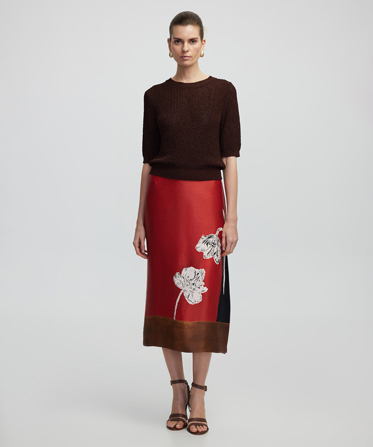 Openwork knit top
