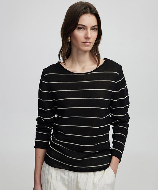 Striped Knit Sweater