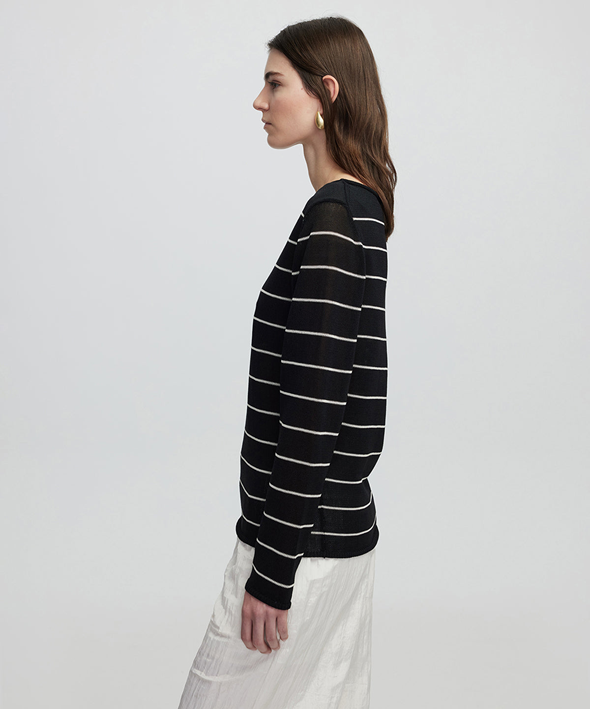 Zoomed Striped Knit Sweater