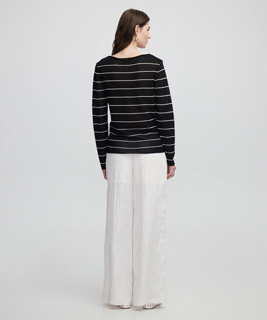 Striped Knit Sweater