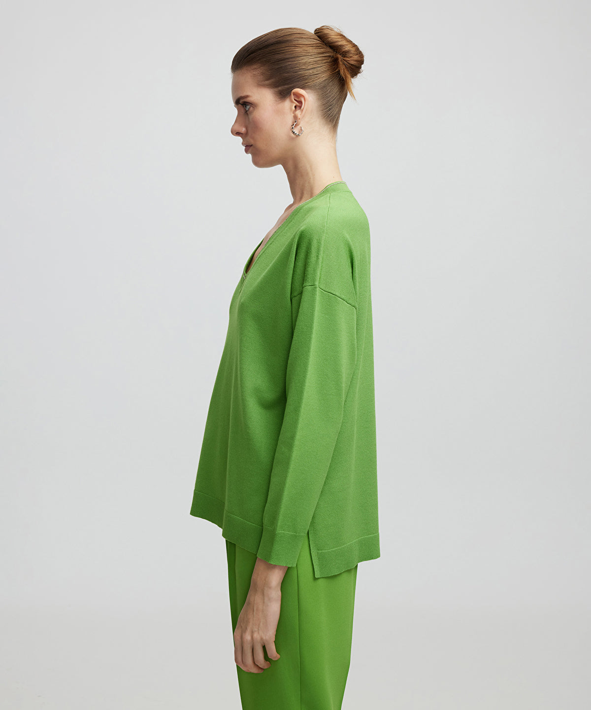 Knit Sweater With Rhinestones