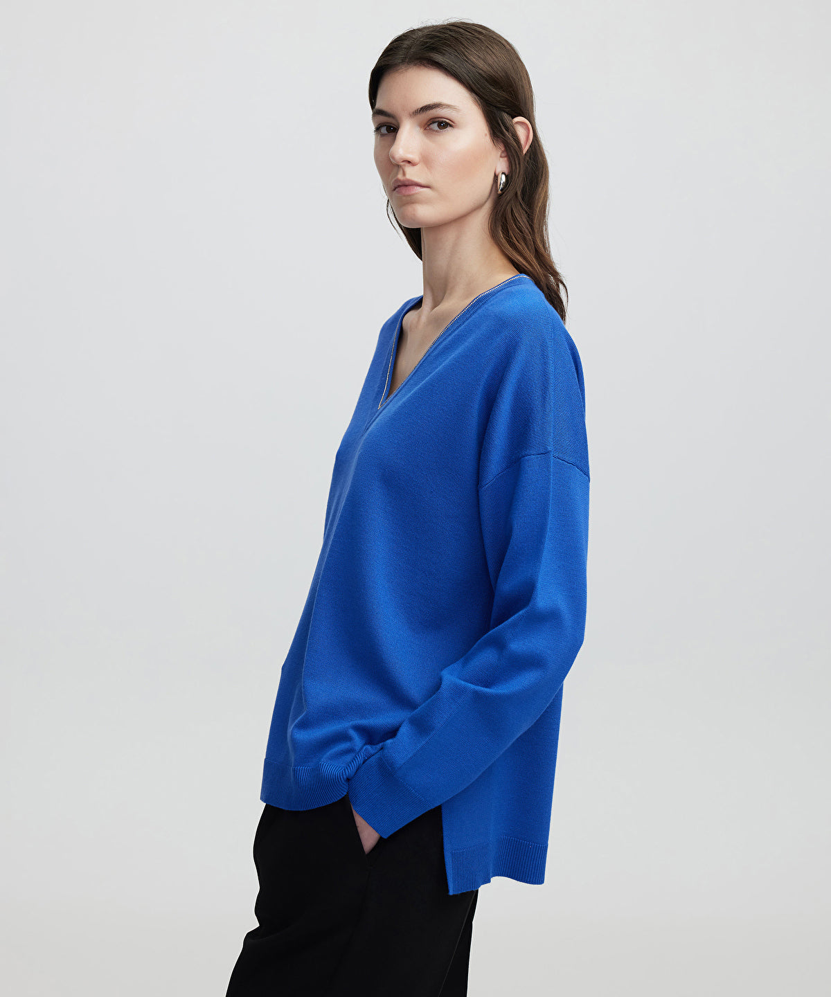 Knit Sweater With Rhinestones