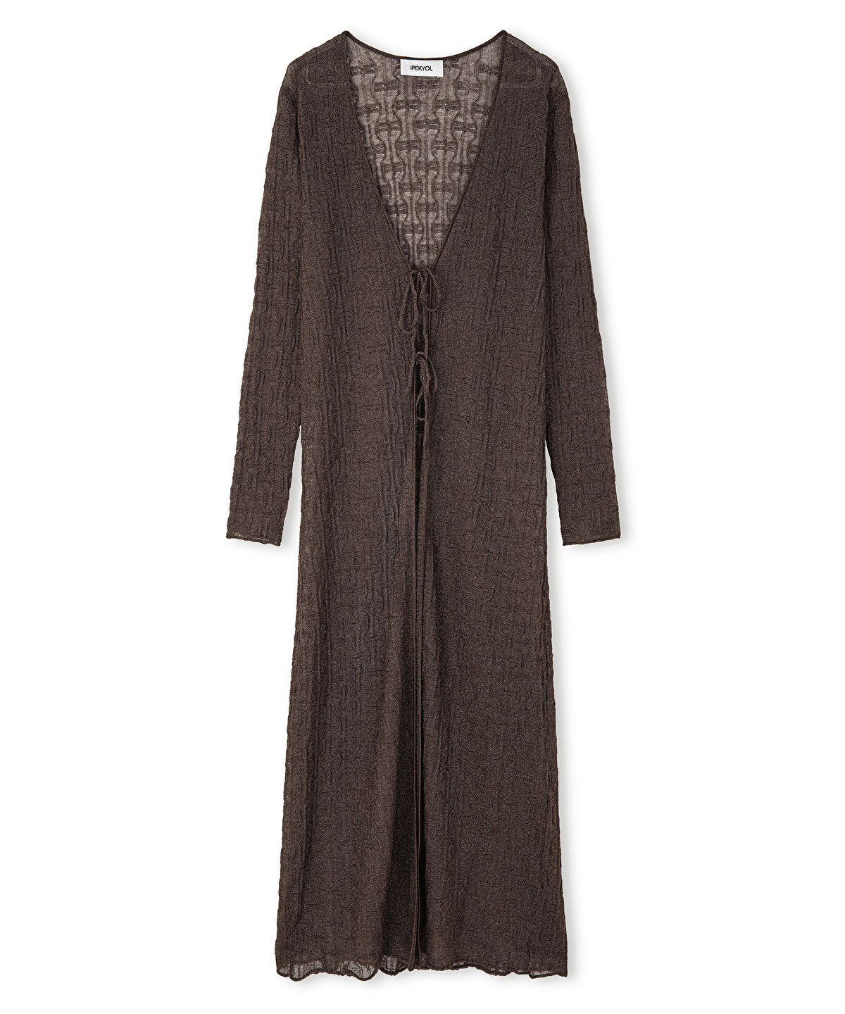 Zoomed Knit Cardigan With Lurex Thread