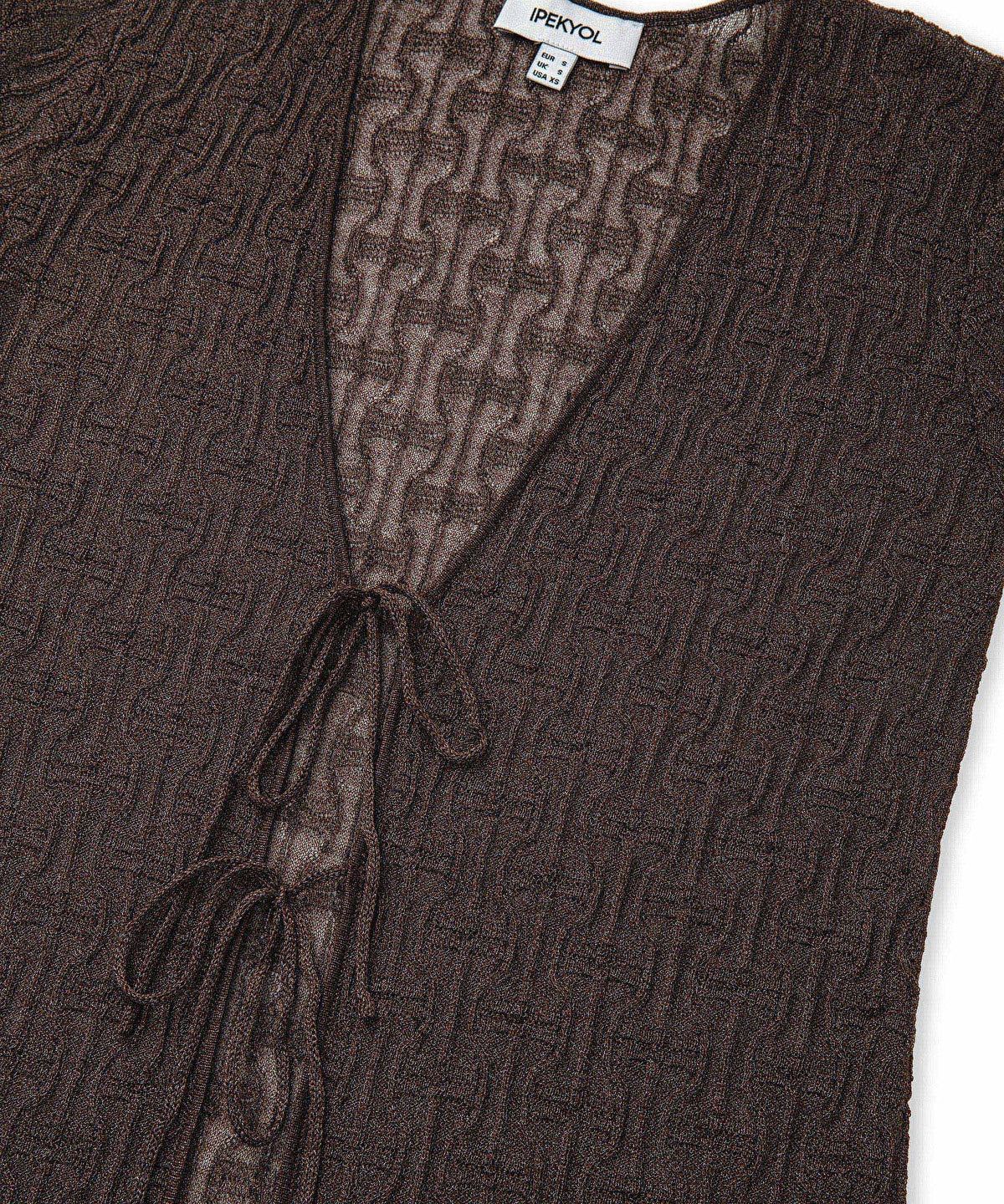 Zoomed Knit Cardigan With Lurex Thread