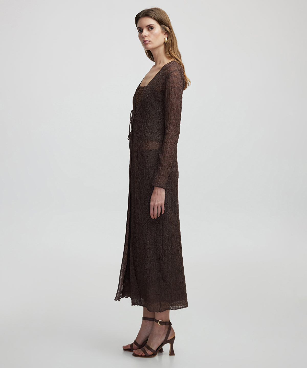 Zoomed Knit Cardigan With Lurex Thread