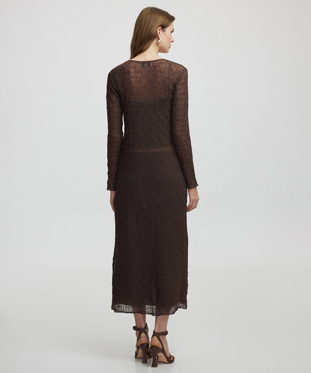 Zoomed Knit Cardigan With Lurex Thread
