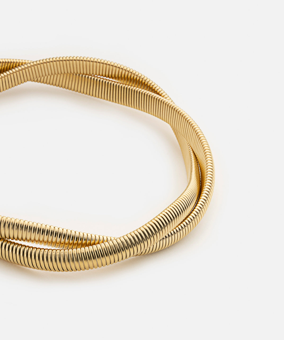 Stainless steel spiral necklace