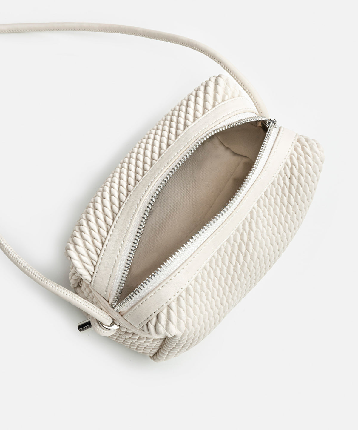 Textured crossbody bag