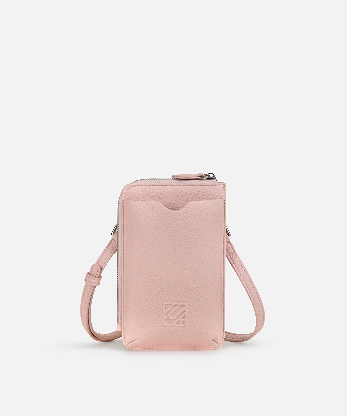 Leather-Effect Bag With Embossed Monogram