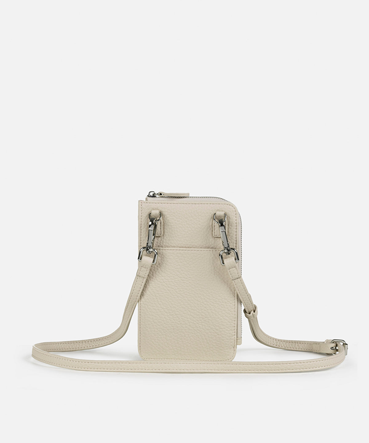 Leather-Effect Bag With Embossed Monogram