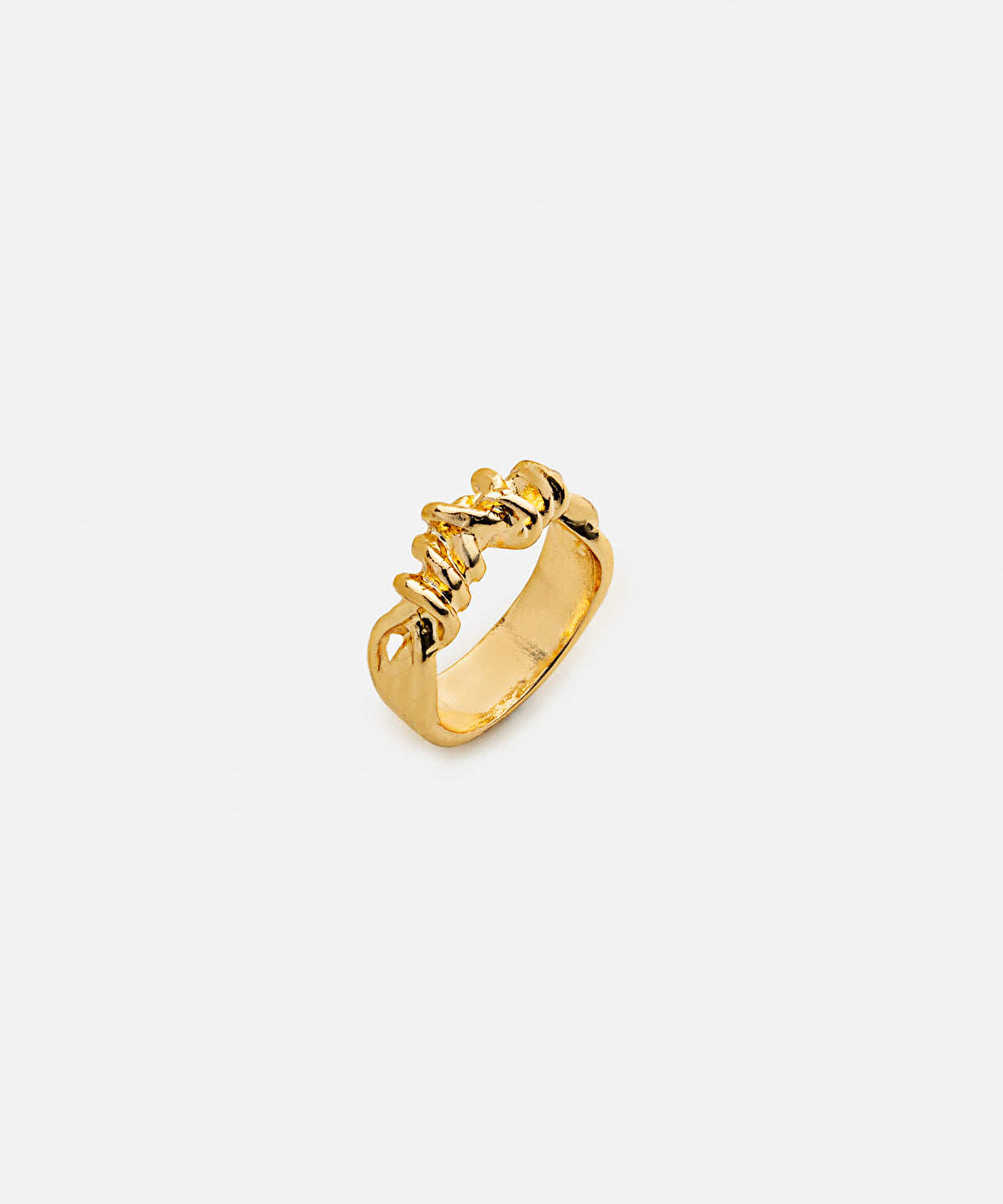 Textured metal ring
