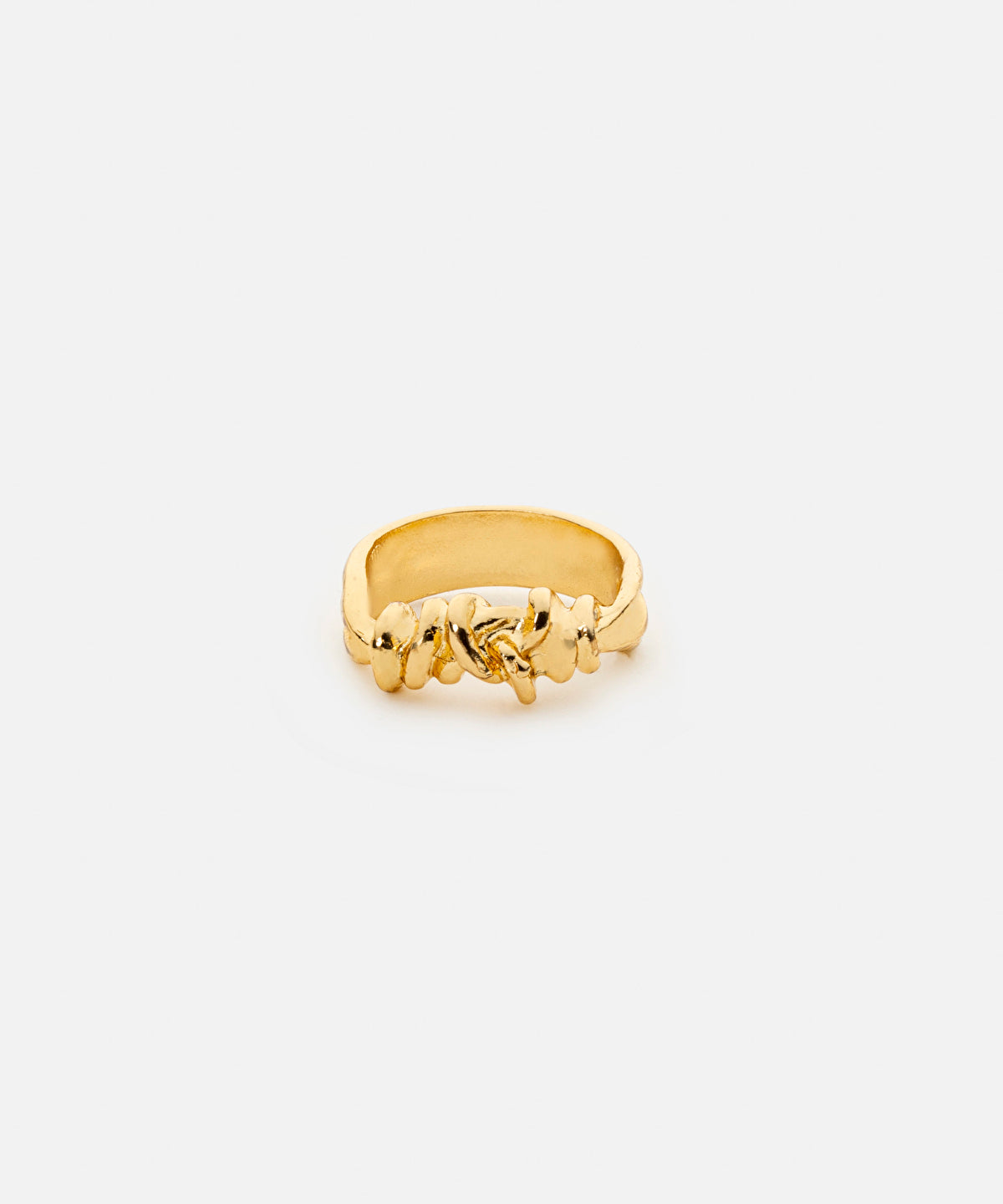 Textured metal ring