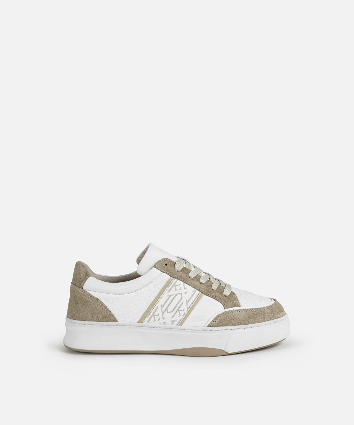 Zoomed Monogram Pattern Mix Sneakers